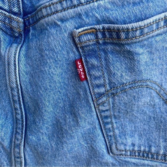 Levi's Jeans 501 High Rise Light Tango Denim Shorts - Picture 4 of 8